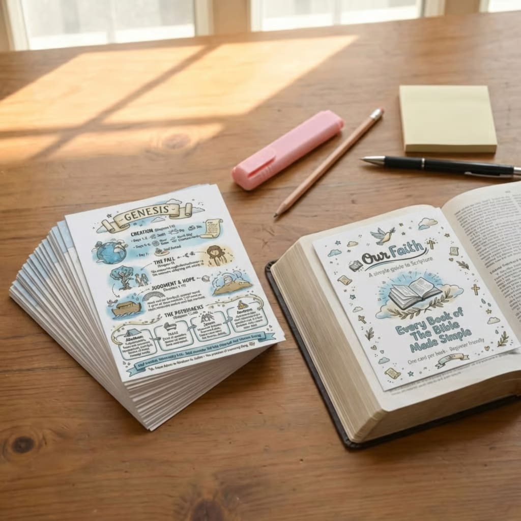Pre-Made Bible Journaling Note Cards